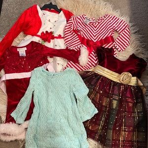 Girls 2t Christmas dresses